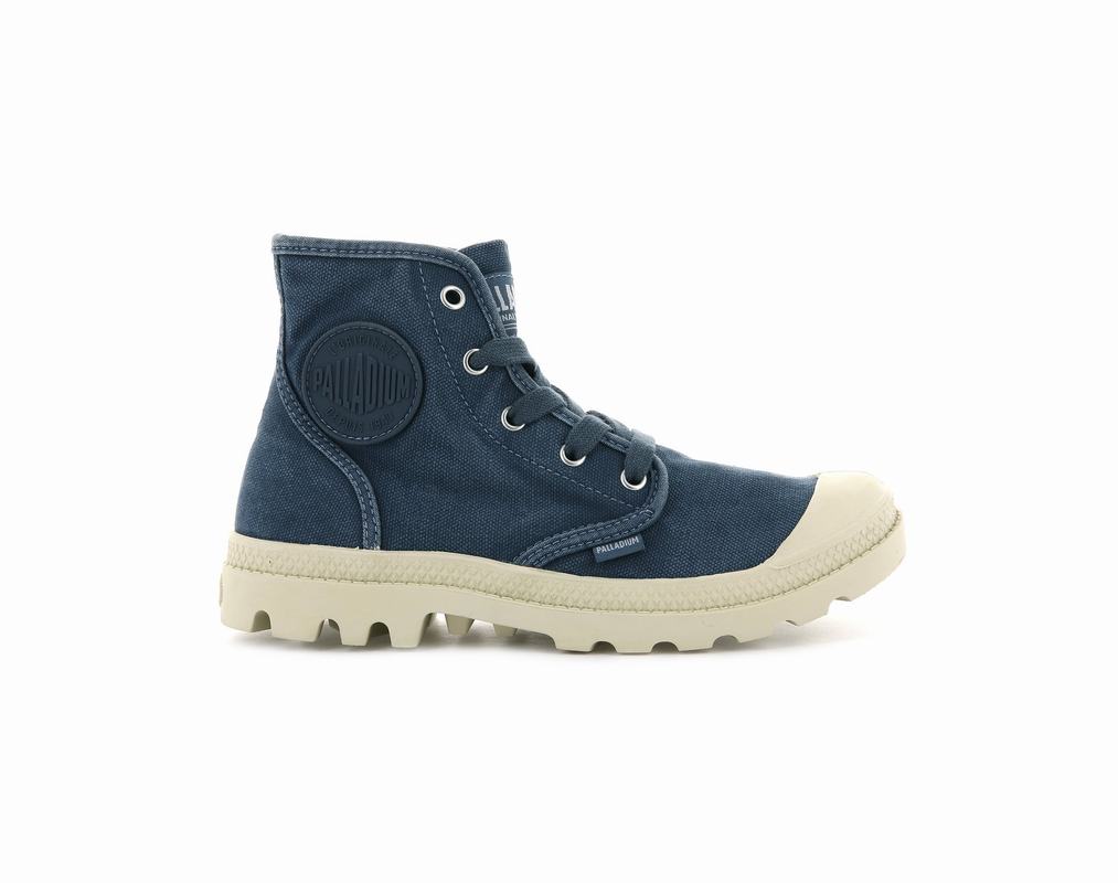 Palladium Pampa Hi Womens Boots Blue Australia [LTMXPD-821]